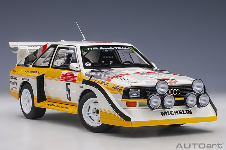 88503 1/18 AUDI QUATTRO S1 RALLY SAN REMO 1985 WINNER W. RöHRL/C. GEISTDöRFER #5