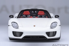 77920 1/18 PORSCHE 918 SPYDER WEISSACH PACKAGE (WHITE/RED INTERIOR)