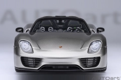 77922  1/18 PORSCHE 918 SPYDER WEISSACH PACKAGE (LIQUID METAL SILVER)