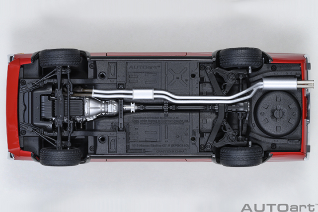 77468 1/18 NISSAN SKYLINE 2000 GT-R (KPGC110) TUNED VERSION RS WATANABE WHEEL (RED)