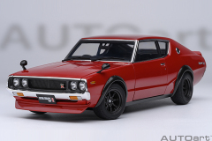 77468 1/18 NISSAN SKYLINE 2000 GT-R (KPGC110) TUNED VERSION RS WATANABE WHEEL (RED)