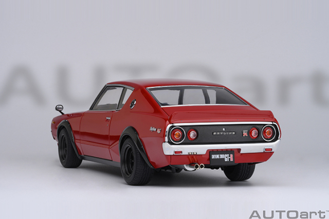 77468 1/18 NISSAN SKYLINE 2000 GT-R (KPGC110) TUNED VERSION RS WATANABE WHEEL (RED)