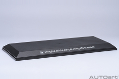 90038 1/18 CLEAR COVER & BASE PLATE SET (LBWK/GOLD)