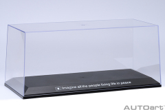 90038 1/18 CLEAR COVER & BASE PLATE SET (LBWK/GOLD)