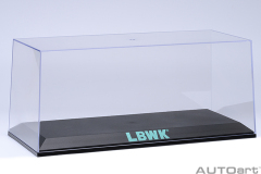 90037 1/18 CLEAR COVER & BASE PLATE SET (LBWK/GREEN)