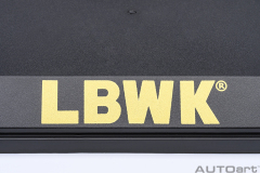 90038 1/18 CLEAR COVER & BASE PLATE SET (LBWK/GOLD)