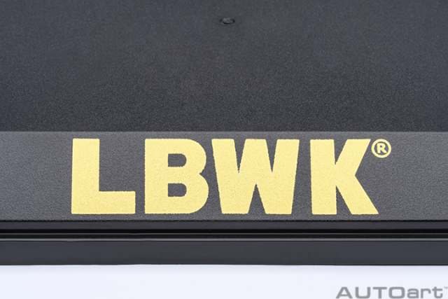 90038 1/18 CLEAR COVER & BASE PLATE SET (LBWK/GOLD)