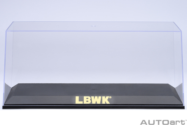 90038 1/18 CLEAR COVER & BASE PLATE SET (LBWK/GOLD)