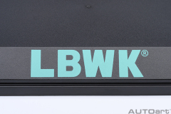 90037 1/18 CLEAR COVER & BASE PLATE SET (LBWK/GREEN)