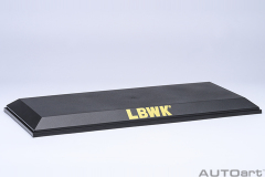 90038 1/18 CLEAR COVER & BASE PLATE SET (LBWK/GOLD)