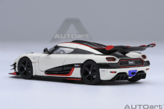 20041 1/64 KOENIGSEGG ONE : 1 (PEBBLE WHITE/CARBON BLACK /RED ACCENTS)