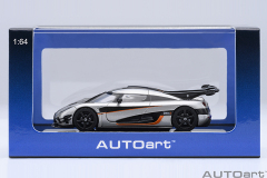 20042 1/64 KOENIGSEGG ONE : 1 (MOON GREY/CARBON BLACK /ORANGE ACCENTS)