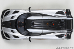 20042 1/64 KOENIGSEGG ONE : 1 (MOON GREY/CARBON BLACK /ORANGE ACCENTS)