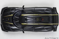 20043 1/64 KOENIGSEGG ONE : 1 (CLEAR CARBON FIBER/GOLD STRIPES)