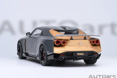 77510 1/18 NISSAN GT-R50 BY ITALDESIGN GOODWOOD VERSION (LIQUID KINETIC GREY / ENERGETIC SIGMA GOLD)