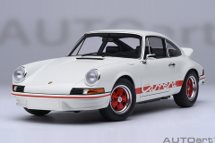 78030 1/18 PORSCHE 911 CARRERA 2.7 RS (GRAND PRIX WHITE/RED STRIPES)