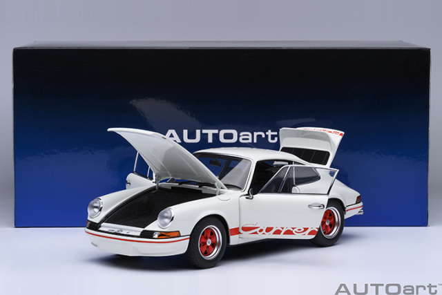 78030 1/18 PORSCHE 911 CARRERA 2.7 RS (GRAND PRIX WHITE/RED STRIPES)