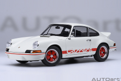 78030 1/18 PORSCHE 911 CARRERA 2.7 RS (GRAND PRIX WHITE/RED STRIPES)