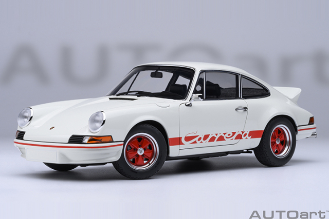 78030 1/18 PORSCHE 911 CARRERA 2.7 RS (GRAND PRIX WHITE/RED STRIPES)
