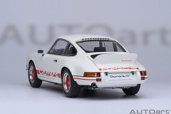 78030 1/18 PORSCHE 911 CARRERA 2.7 RS (GRAND PRIX WHITE/RED STRIPES)