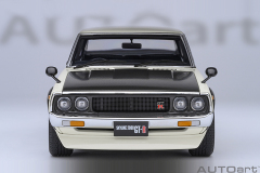 77478 1/18 NISSAN SKYLINE 2000 GT-R (KPGC110) TUNED VERSION (CARBON FIBER BONNET) (WHITE)