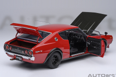77479 1/18 NISSAN SKYLINE 2000 GT-R (KPGC110) TUNED VERSION (CARBON FIBER BONNET) (RED)