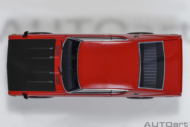 77479 1/18 NISSAN SKYLINE 2000 GT-R (KPGC110) TUNED VERSION (CARBON FIBER BONNET) (RED)