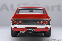 77479 1/18 NISSAN SKYLINE 2000 GT-R (KPGC110) TUNED VERSION (CARBON FIBER BONNET) (RED)