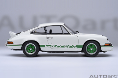 78031 1/18 PORSCHE 911 CARRERA 2.7 RS (GRAND PRIX WHITE/GREEN STRIPES)