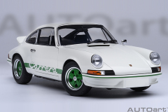 78031 1/18 PORSCHE 911 CARRERA 2.7 RS (GRAND PRIX WHITE/GREEN STRIPES)