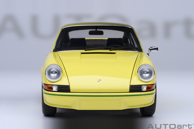 78033 1/18 PORSCHE 911 CARRERA 2.7 RS (LIGHT YELLOW/GREEN STRIPES)