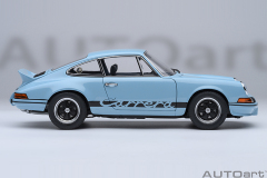 78032 1/18 PORSCHE 911 CARRERA 2.7 RS (GULF BLUE/BLACK STRIPES)