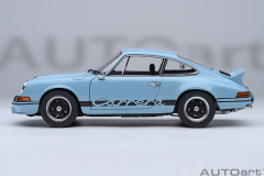78032 1/18 PORSCHE 911 CARRERA 2.7 RS (GULF BLUE/BLACK STRIPES)