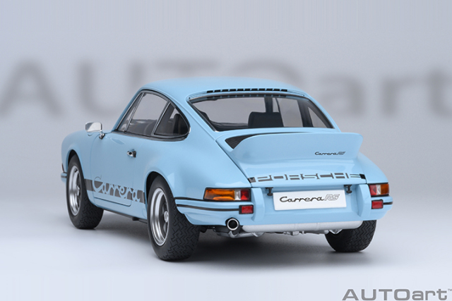 78032 1/18 PORSCHE 911 CARRERA 2.7 RS (GULF BLUE/BLACK STRIPES)