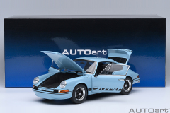 78032 1/18 PORSCHE 911 CARRERA 2.7 RS (GULF BLUE/BLACK STRIPES)