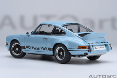 78032 1/18 PORSCHE 911 CARRERA 2.7 RS (GULF BLUE/BLACK STRIPES)