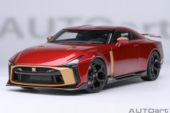 77514 1/18 NISSAN GT-R50 BY ITALDESIGN (METALLIC RED / GOLD)