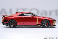 77514 1/18 NISSAN GT-R50 BY ITALDESIGN (METALLIC RED / GOLD)