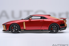 77514 1/18 NISSAN GT-R50 BY ITALDESIGN (METALLIC RED / GOLD)
