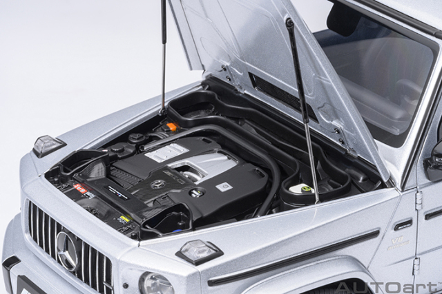 76358 1/18 MERCEDES-AMG G63 2019 (IRIDIUM SILVER METALLIC)