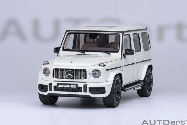 76356 1/18 MERCEDES-AMG G63 2019（DESIGNO BRILLIANT WHITE METALLIC)