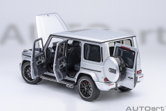 76358 1/18 MERCEDES-AMG G63 2019 (IRIDIUM SILVER METALLIC)