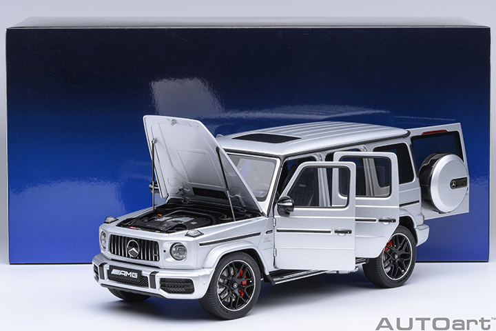 76358 1/18 MERCEDES-AMG G63 2019 (IRIDIUM SILVER METALLIC)