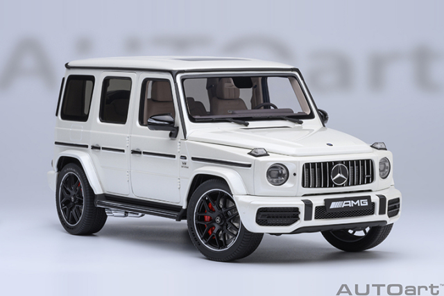 76356 1/18 MERCEDES-AMG G63 2019（DESIGNO BRILLIANT WHITE METALLIC)