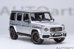 76358 1/18 MERCEDES-AMG G63 2019 (IRIDIUM SILVER METALLIC)