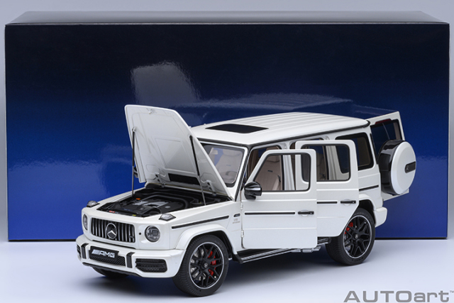 76356 1/18 MERCEDES-AMG G63 2019（DESIGNO BRILLIANT WHITE METALLIC)