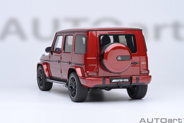 76353 1/18 MERCEDES-AMG G63 2019 (DESIGNO CARDINAL RED METALLIC)