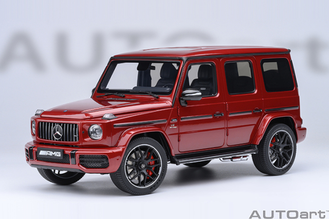 76353 1/18 MERCEDES-AMG G63 2019 (DESIGNO CARDINAL RED METALLIC)