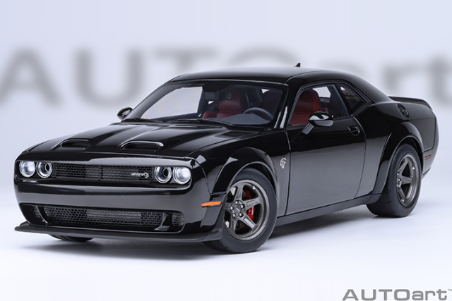 71765 1/18 DODGE CHALLENGER SRT SUPER STOCK 2023 (PITCH BLACK)