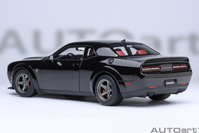 71765 1/18 DODGE CHALLENGER SRT SUPER STOCK 2023 (PITCH BLACK)